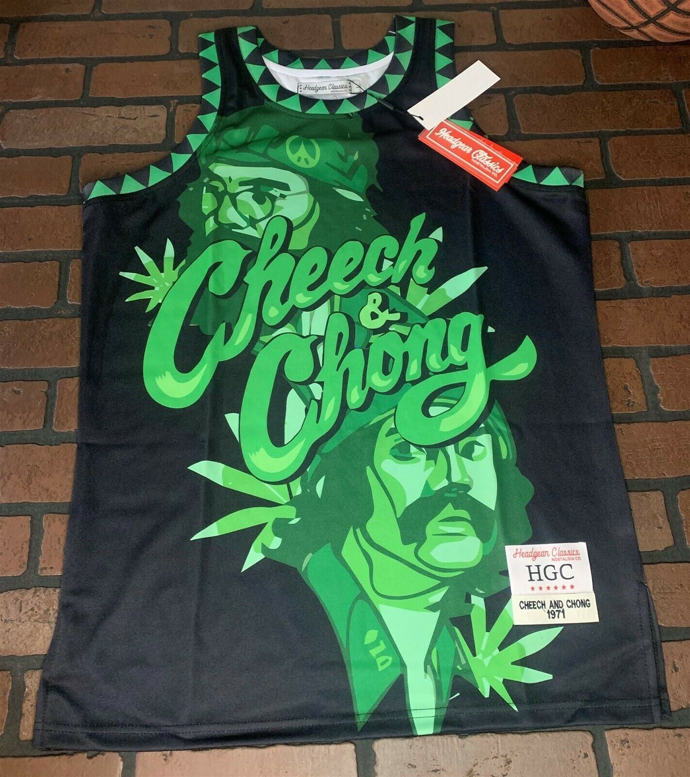 CHEECH & CHONG Headgear Classics Basketball Jersey ~Never Worn~ L