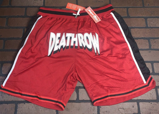 DEATH ROW RECORDS Red Headgear Classics Basketball Shorts