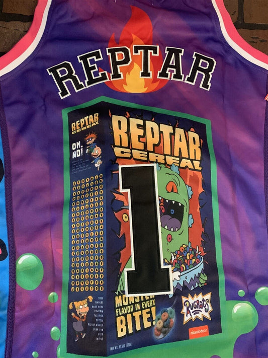 RUGRATS REPTAR CEREAL Headgear Classics Basketball Jersey