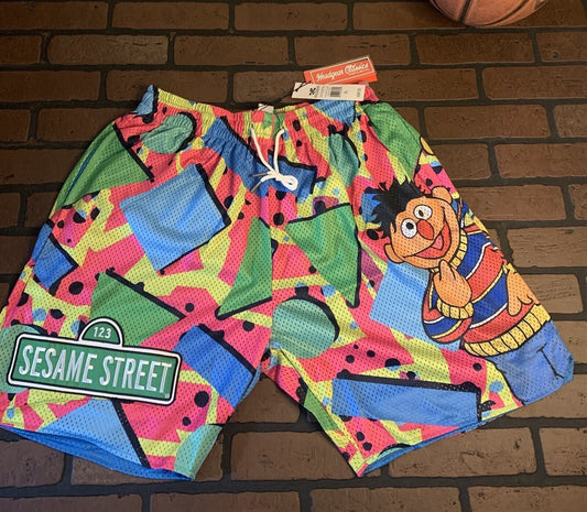 SESAME STREET ALL OVER Headgear Classics Basketball Shorts