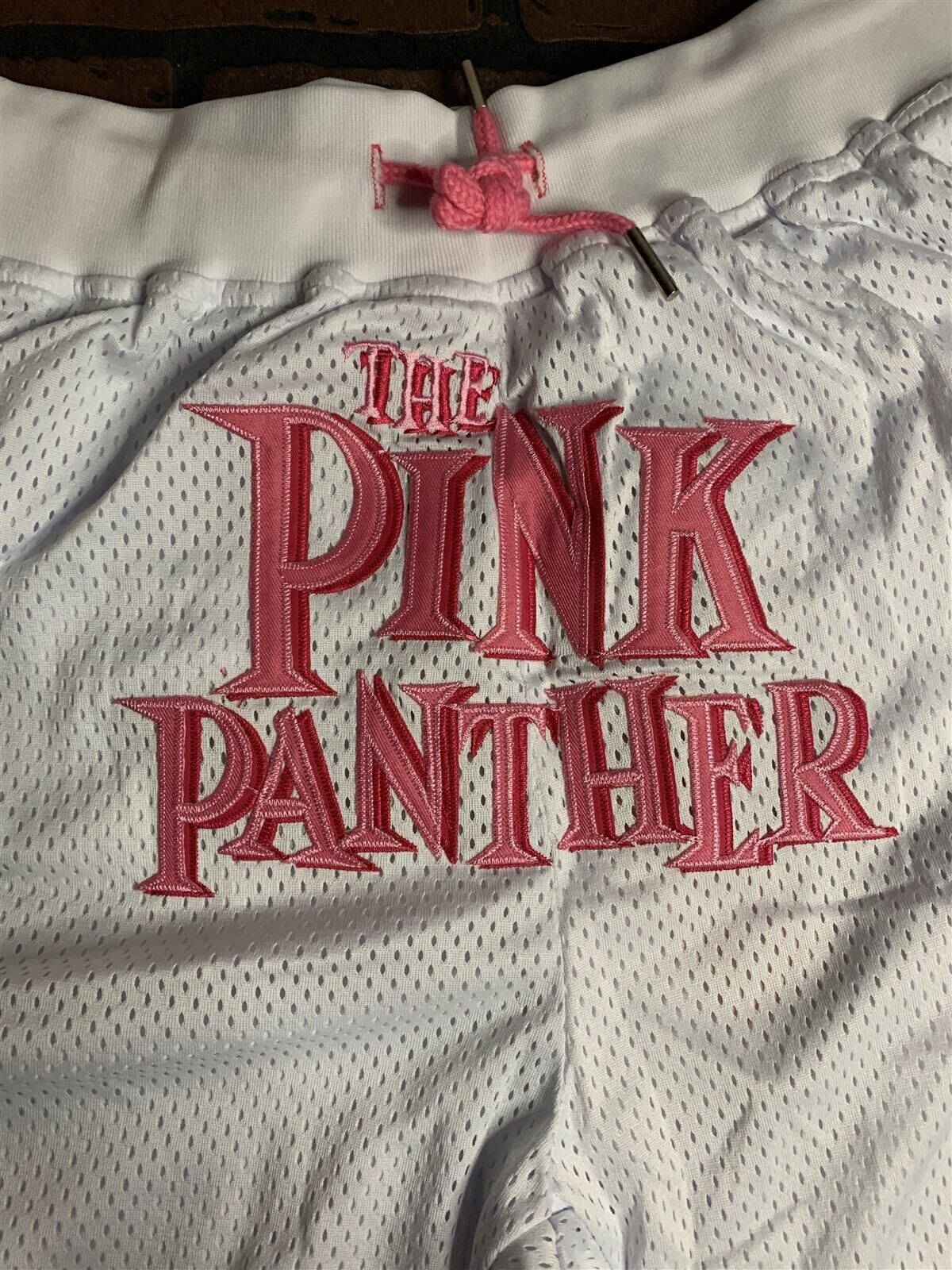 PINK PANTHER Headgear Classics White Basketball Shorts ~Never Worn~ XL
