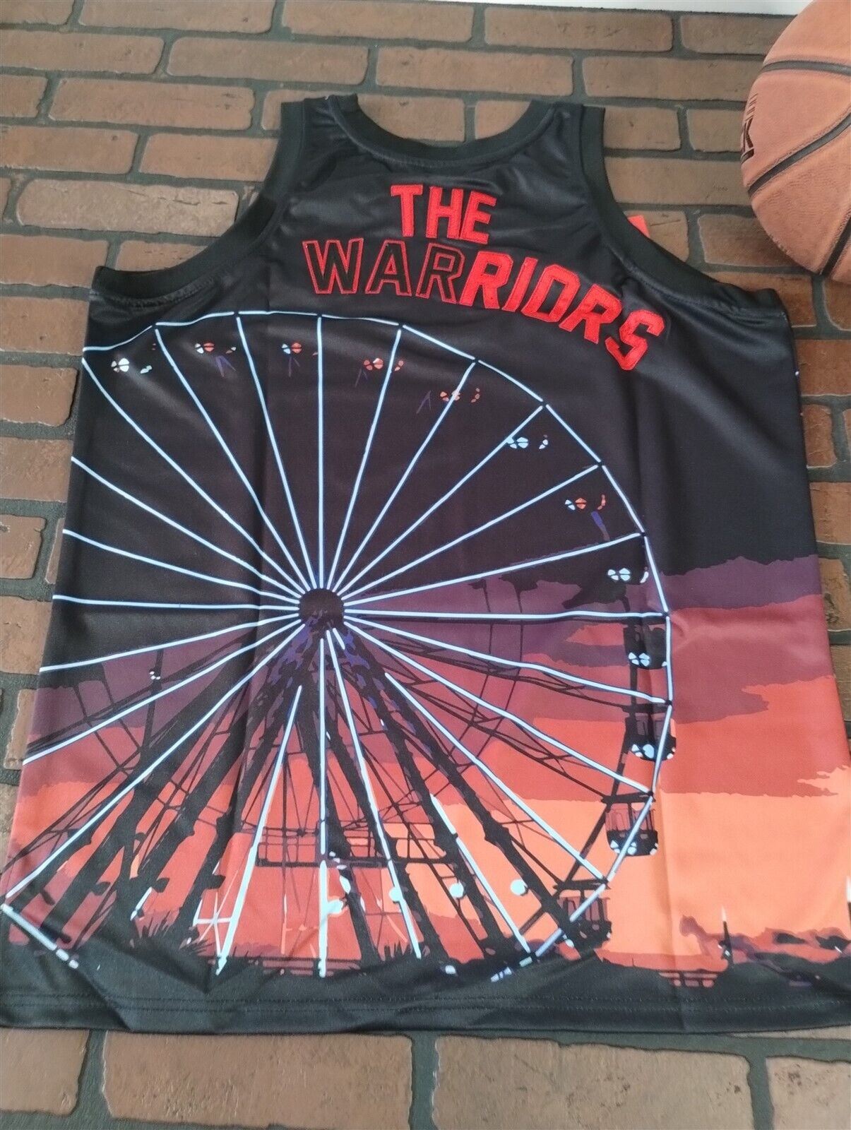 THE WARRIORS Ferris Wheel Headgear Classics Basketball Jersey