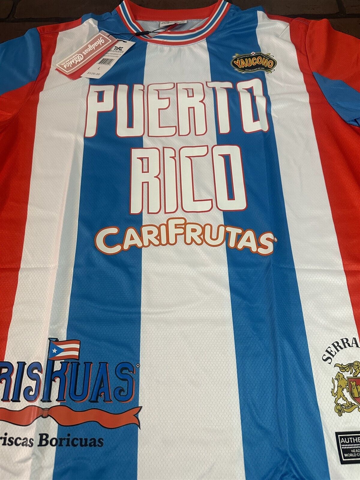 PUERTO RICO 1990 World Cup National Team Headgear Classics Soccer Jersey