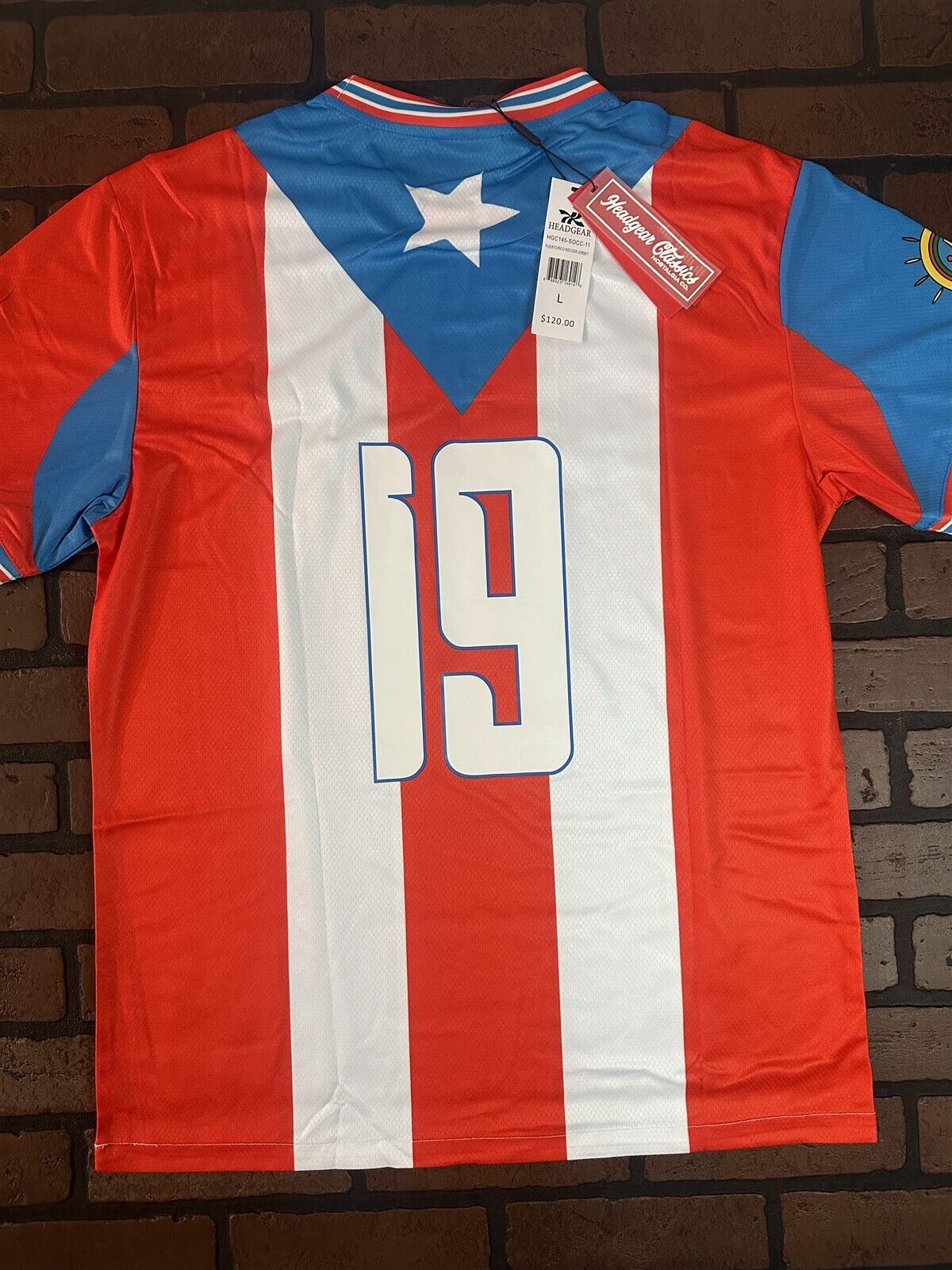 PUERTO RICO 1990 World Cup National Team Headgear Classics Soccer Jersey