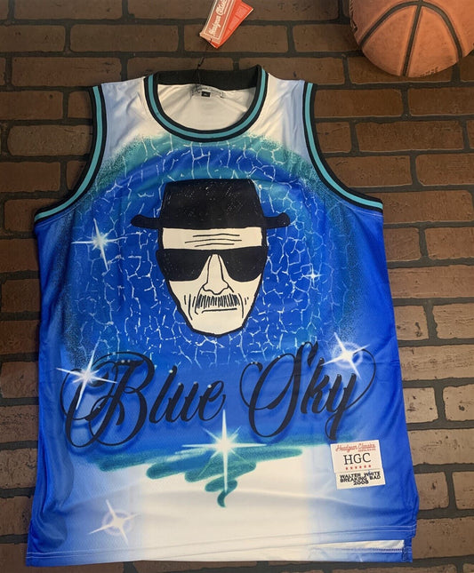 WALTER WHITE BREAKING BAD Headgear Classics Basketball Jersey