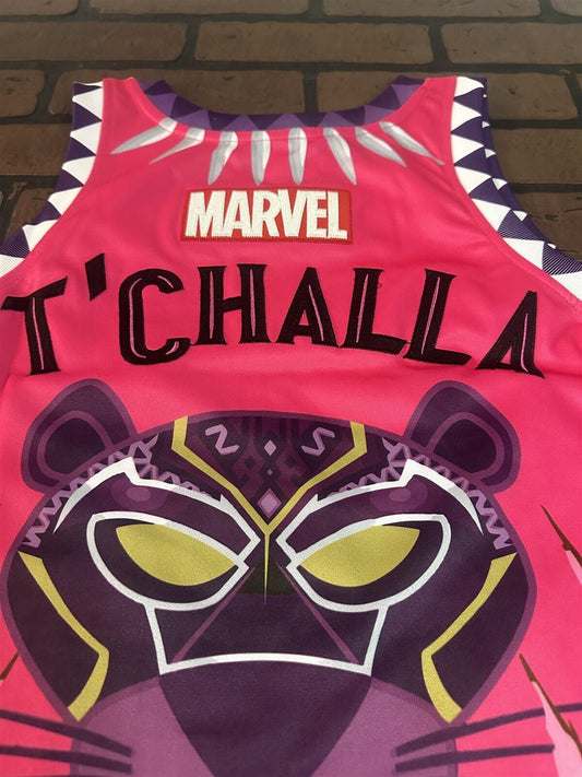 BLACK/PINK PANTHER - T'Challa Headgear Classics Basketball Jersey