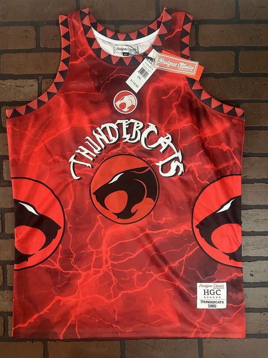 THUNDERCATS Red Headgear Classics Basketball Jersey