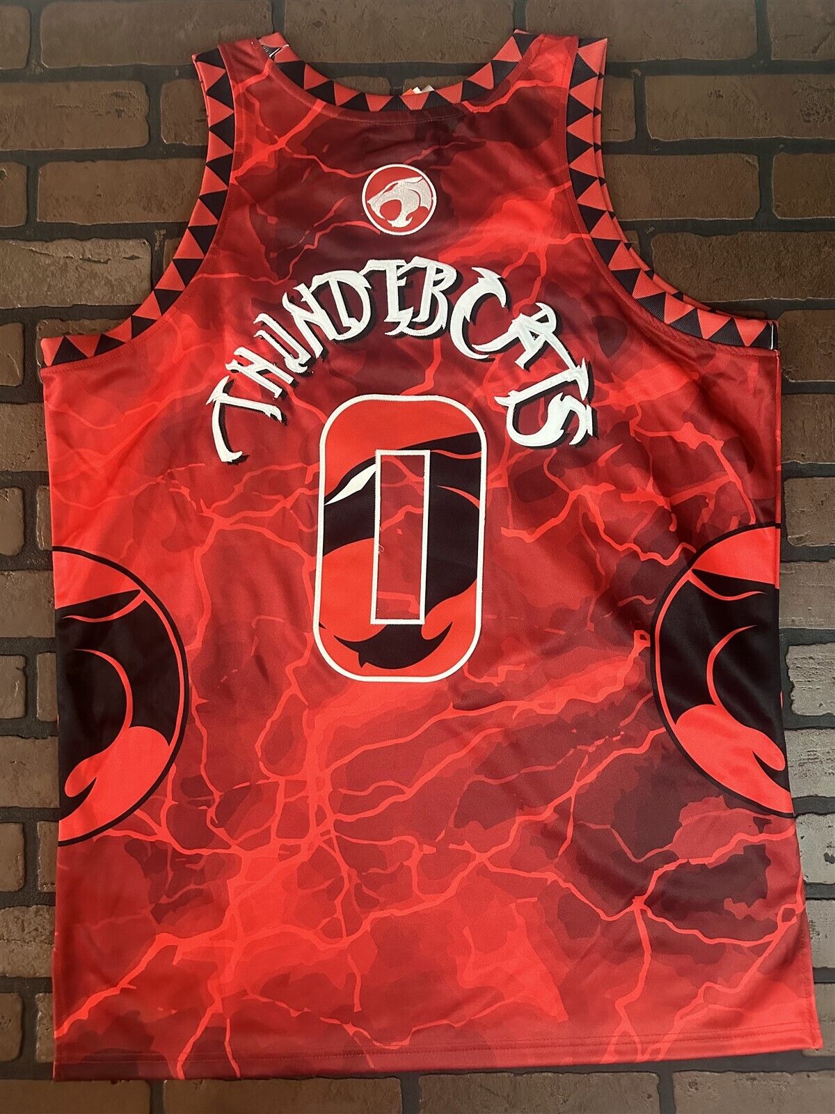 THUNDERCATS Red Headgear Classics Basketball Jersey