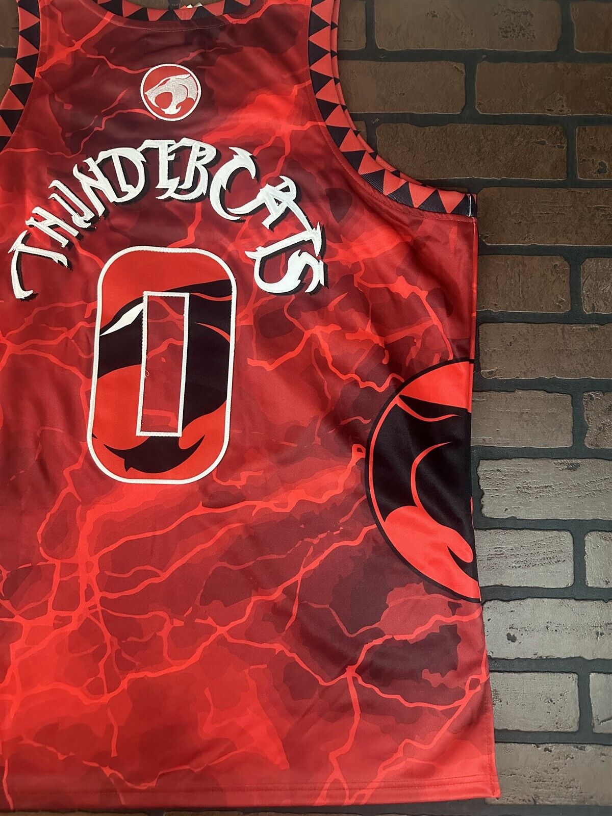 THUNDERCATS Red Headgear Classics Basketball Jersey