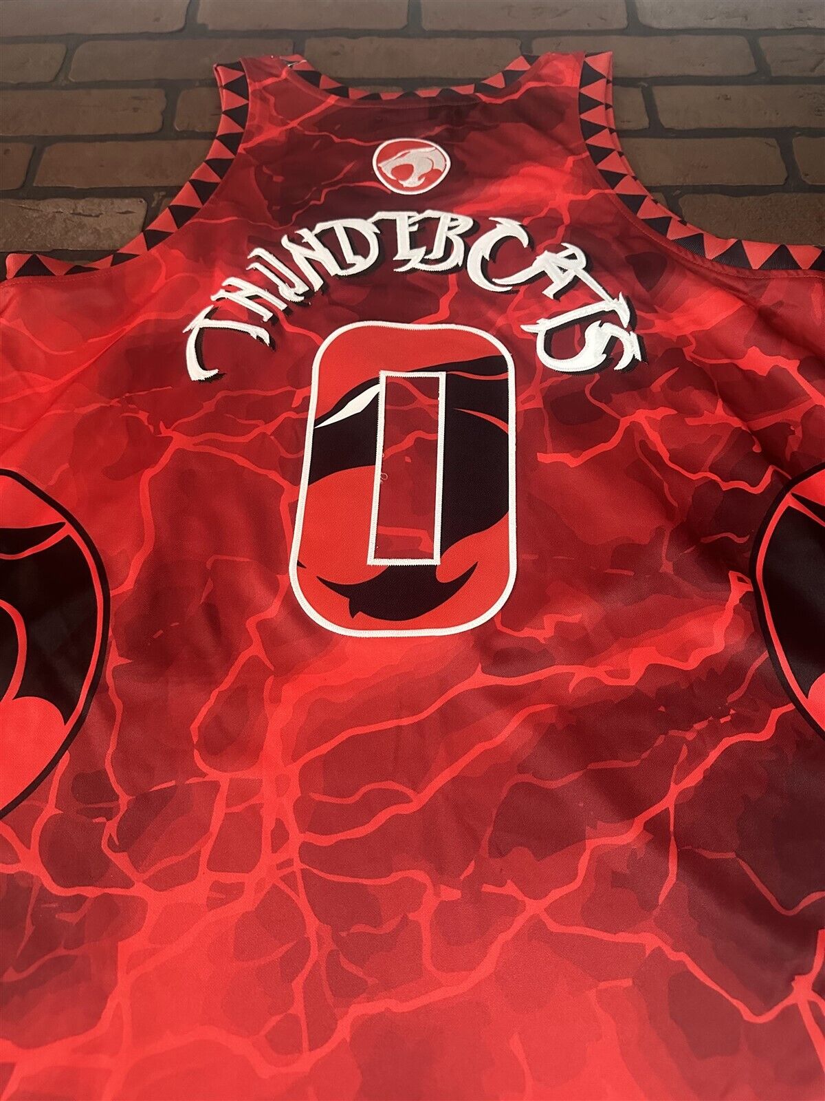 THUNDERCATS Red Headgear Classics Basketball Jersey