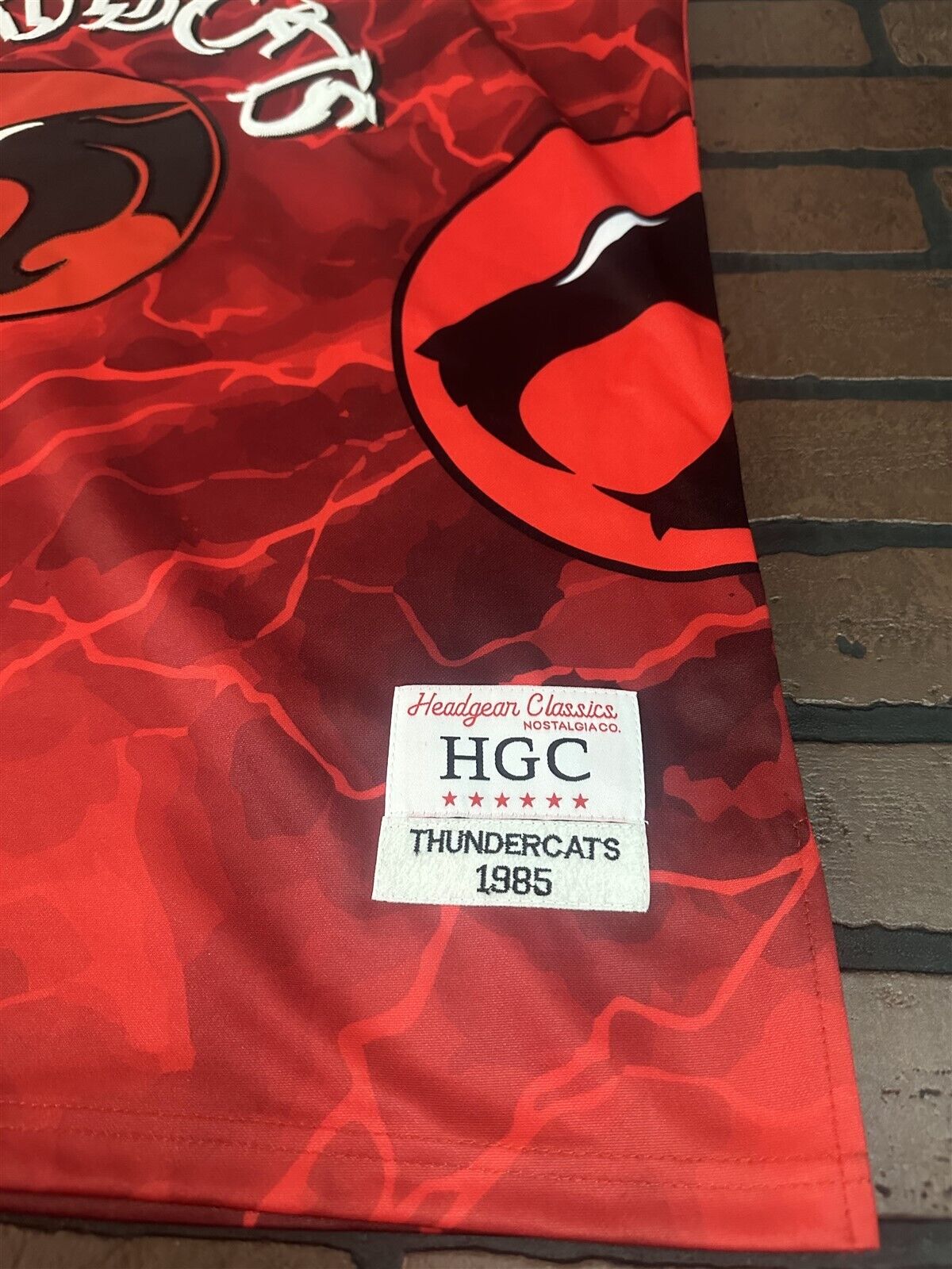 THUNDERCATS Red Headgear Classics Basketball Jersey
