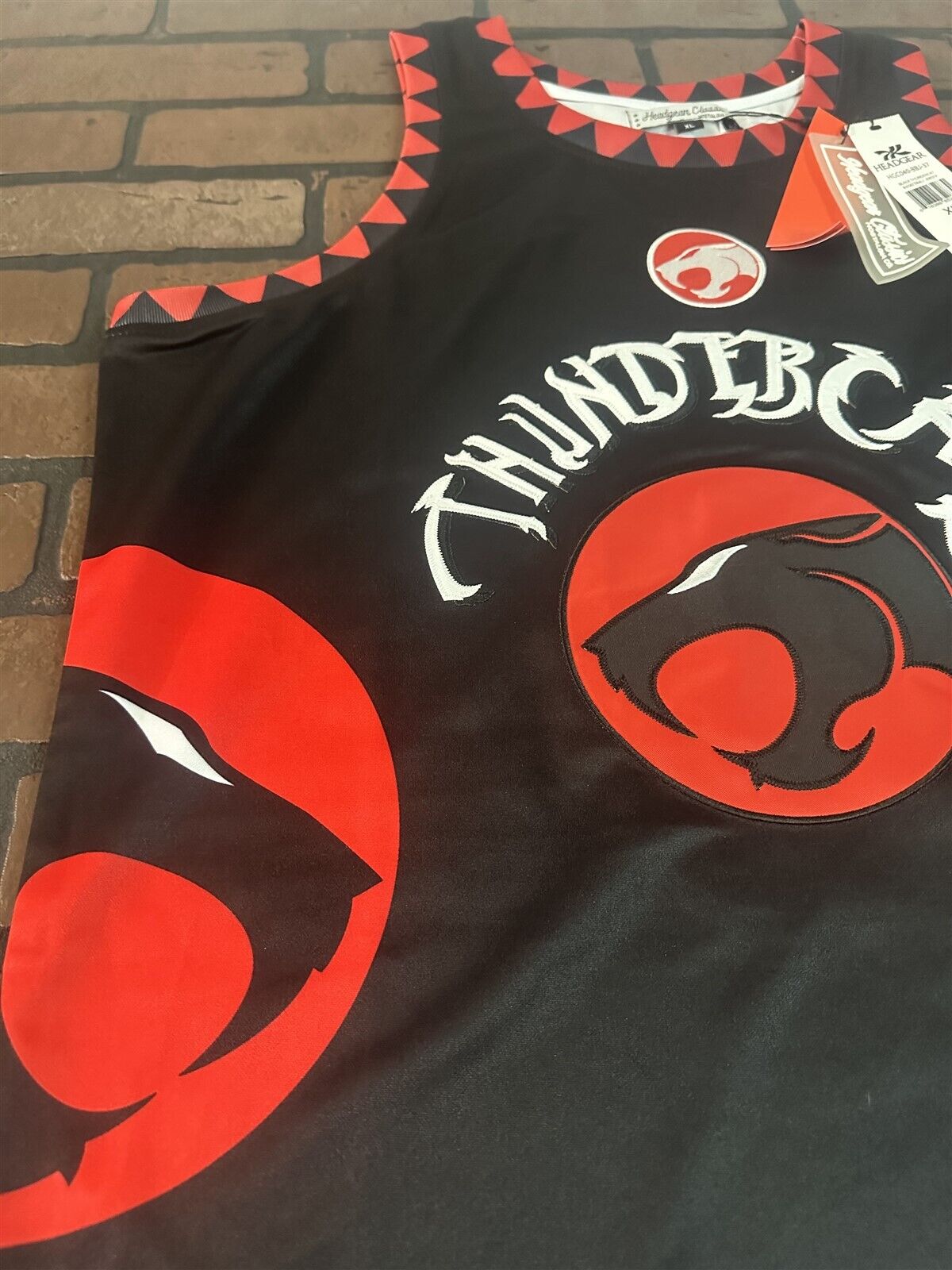 THUNDERCATS Black Headgear Classics Basketball Jersey