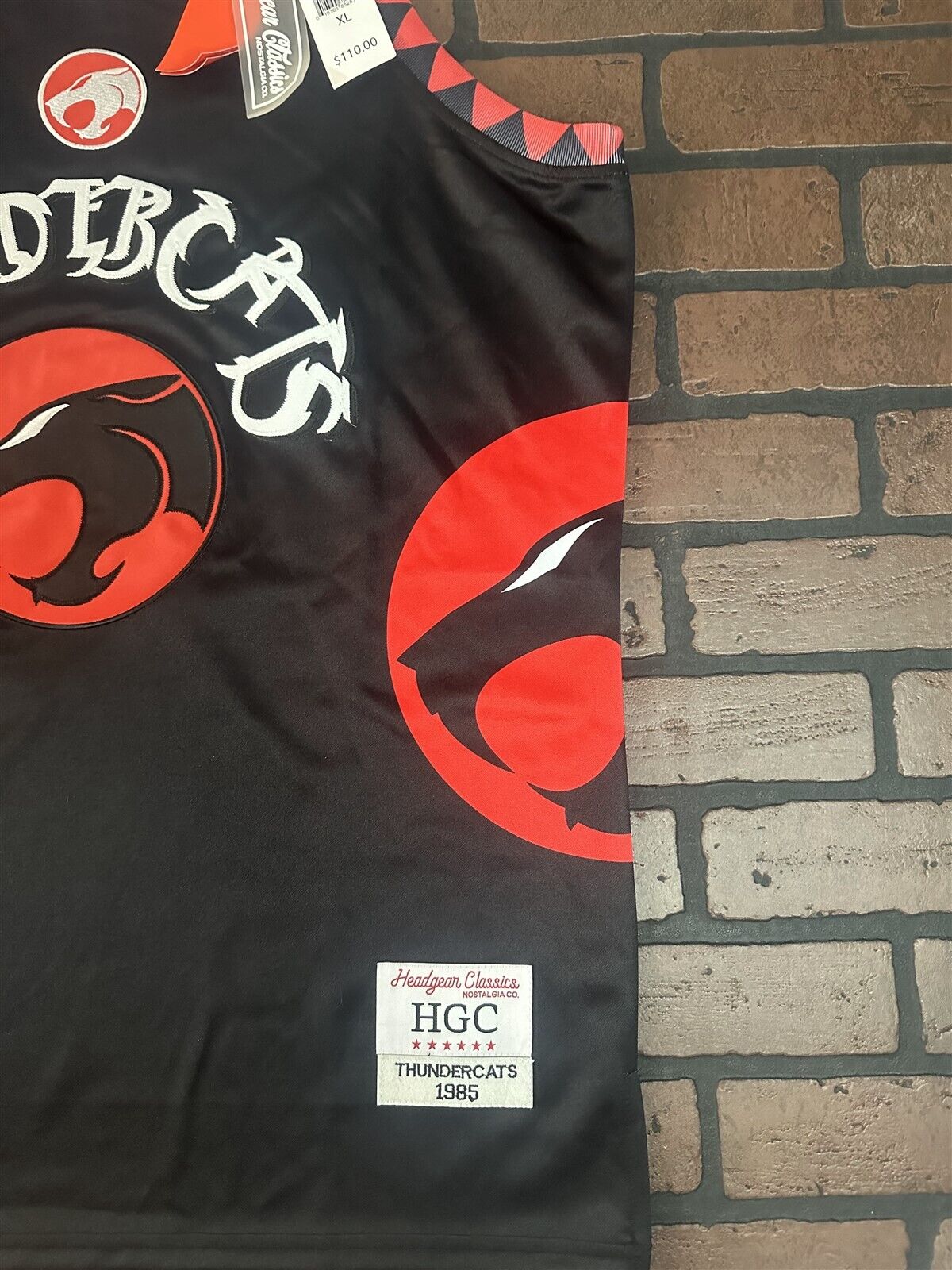 THUNDERCATS Black Headgear Classics Basketball Jersey