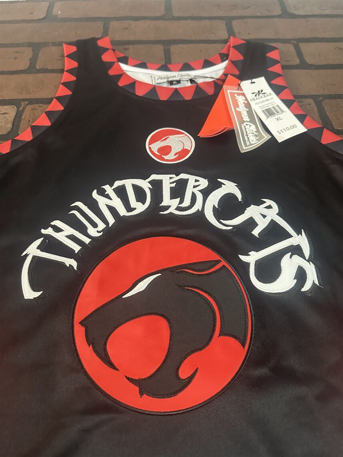 THUNDERCATS Black Headgear Classics Basketball Jersey