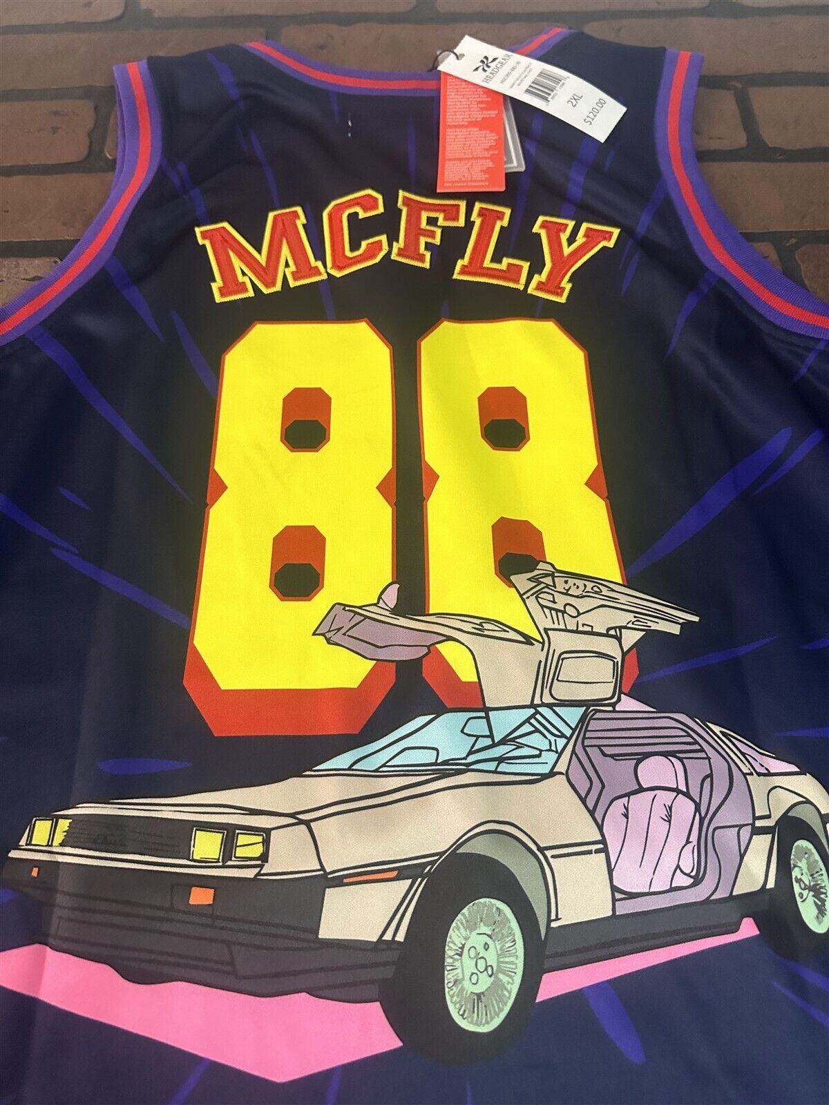 BACK TO THE FUTURE Marty McFly Headgear Classics Basketball Jersey
