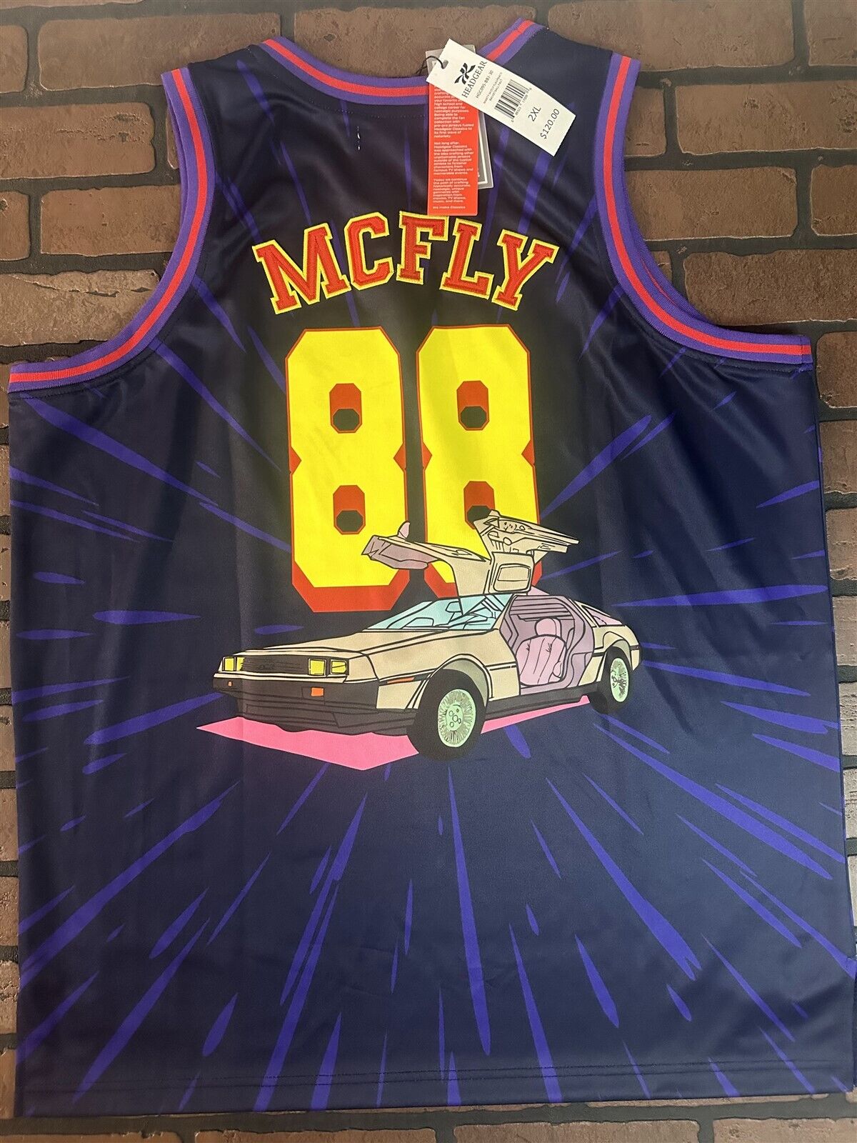 BACK TO THE FUTURE Marty McFly Headgear Classics Basketball Jersey