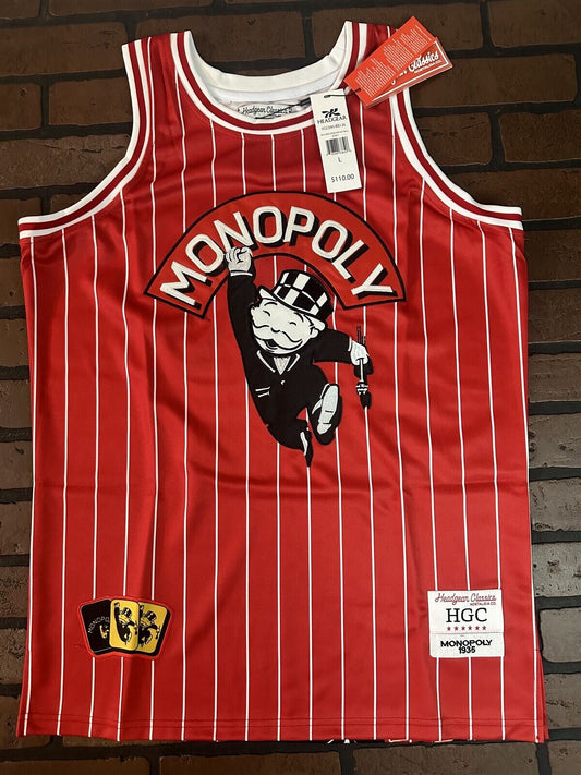 MONOPOLY Red Headgear Classics Basketball Jersey