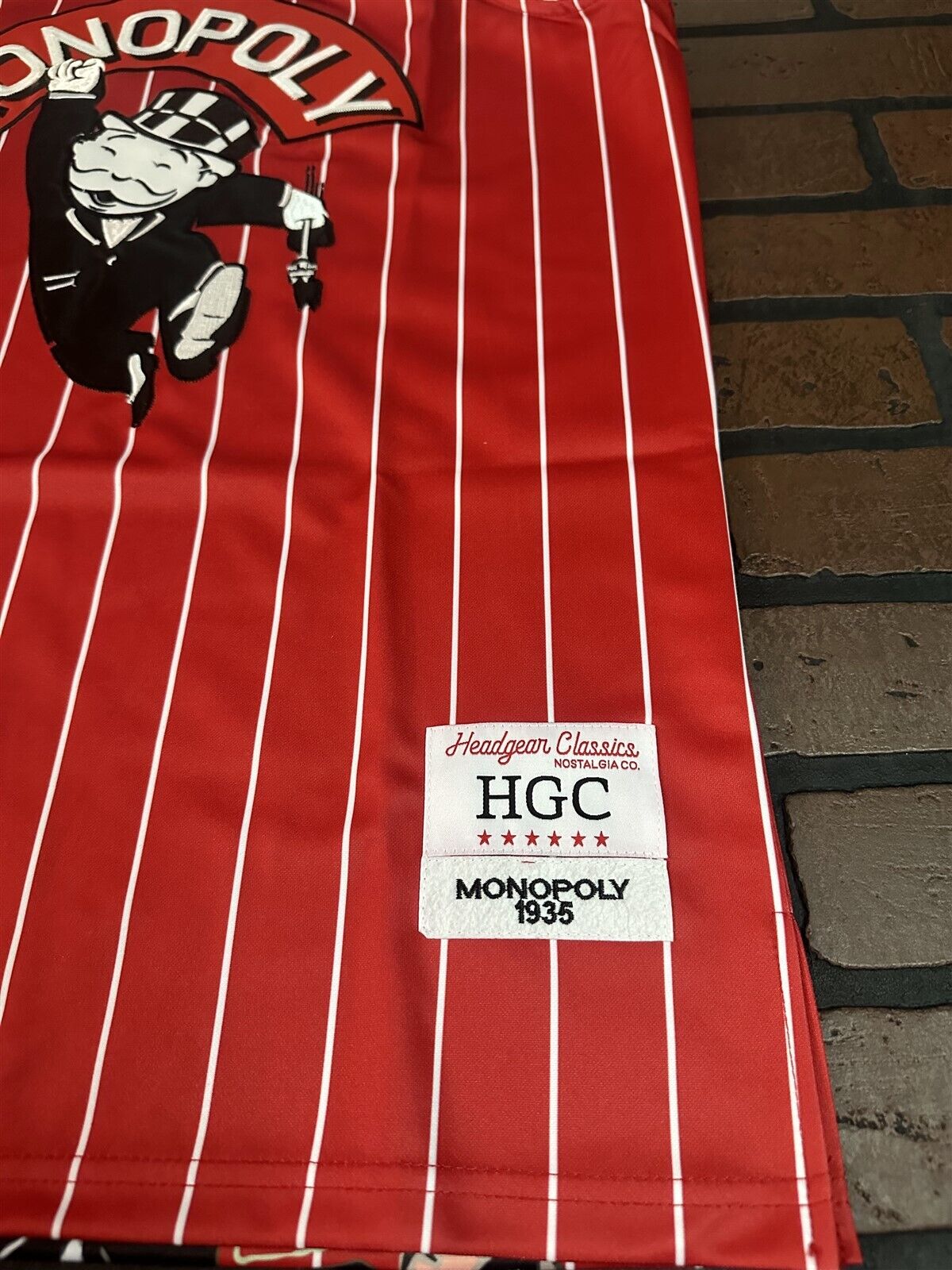 MONOPOLY Red Headgear Classics Basketball Jersey