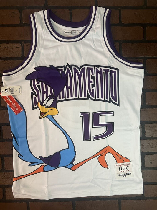ROADRUNNER / SACRAMENTO White Headgear Classics Basketball Jersey