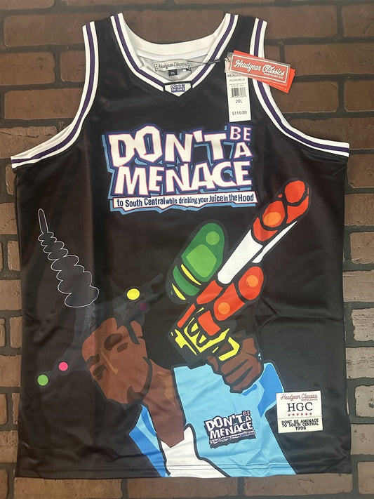 DON'T BE A MENACE Loc Dog Headgear Classics Basketball Jersey