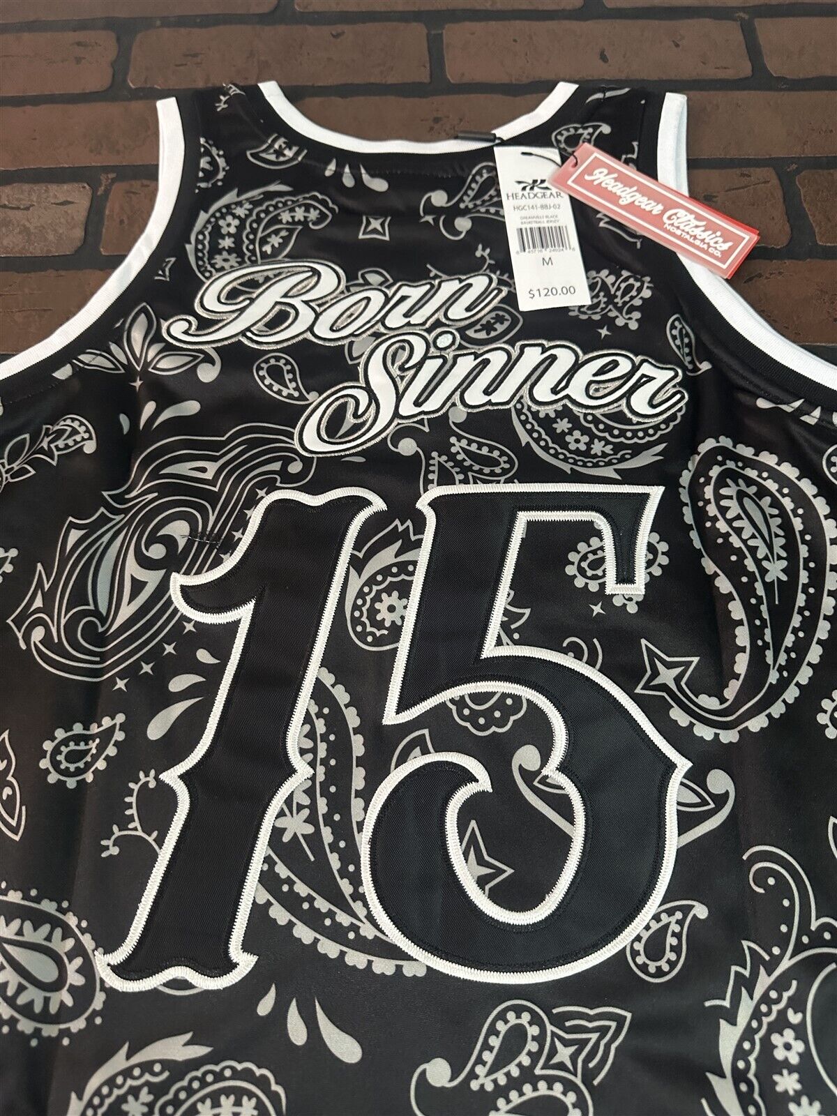 DREAMVILLE Headgear Classics Black Basketball Jersey