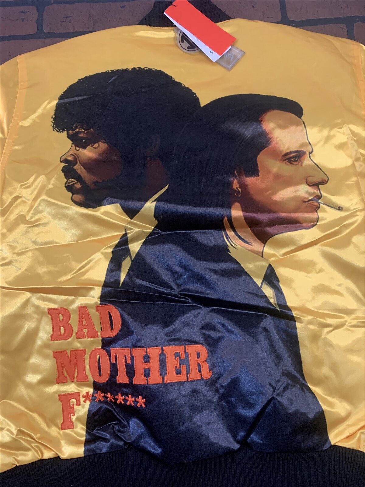 PULP FICTION BAD MOTHER F Headgear Classics Streetwear Jacket~Never Worn