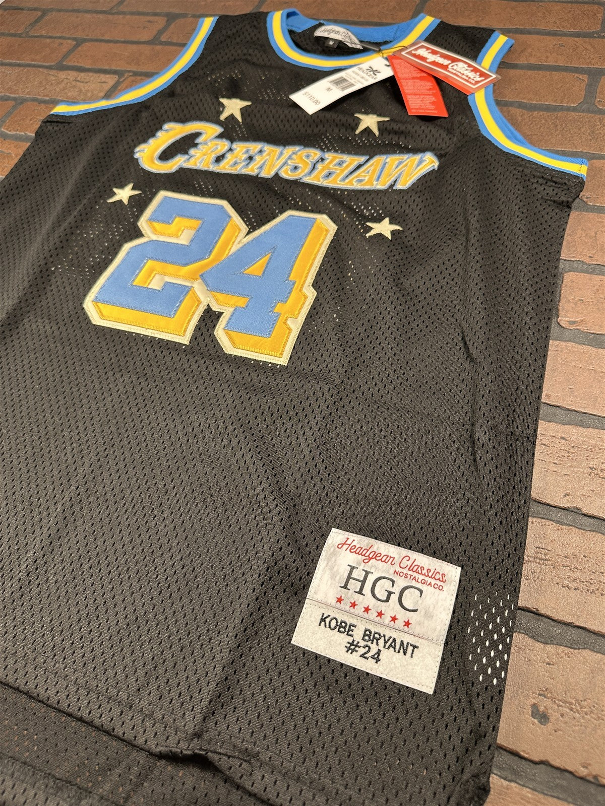 CRENSHAW Bryant #24 Headgear Classics Black Basketball Jersey