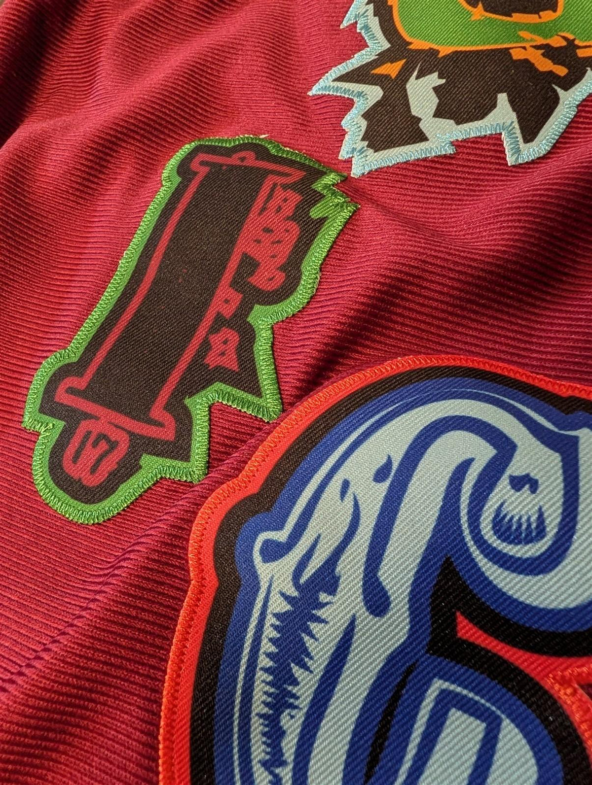 JUICE WRLD Brand X Fighting Demons Maroon Baseball Jersey