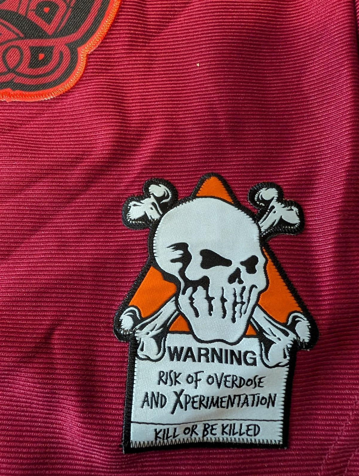 JUICE WRLD Brand X Fighting Demons Maroon Baseball Jersey