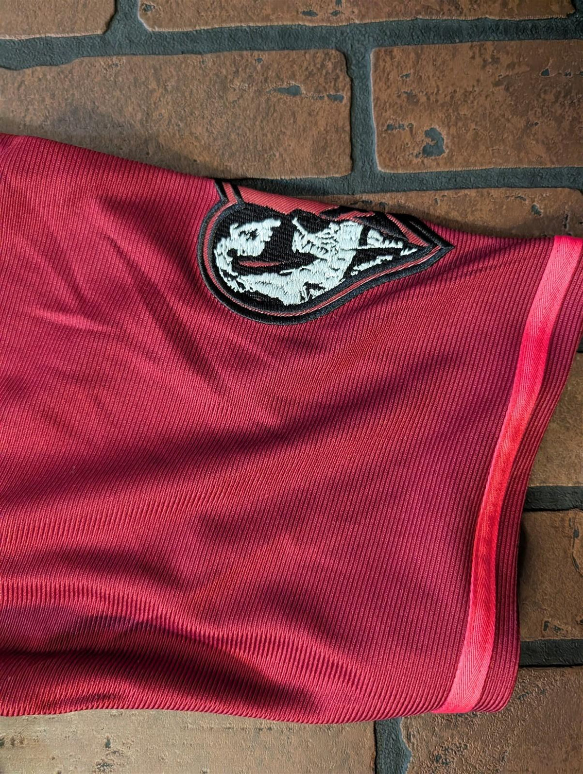 JUICE WRLD Brand X Fighting Demons Maroon Baseball Jersey