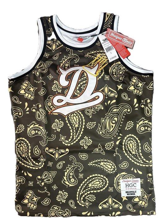 J Cole | Dreamville Born Sinner Brown Headgear Classics Basketball Jersey