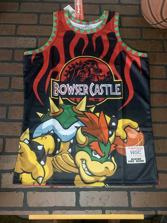 BOWSER CASTLE Headgear Classics Basketball Jersey
