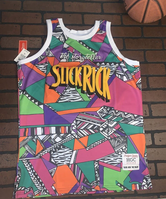 SLICK RICK YOUNG WORLD Headgear Classics Basketball Black Jersey