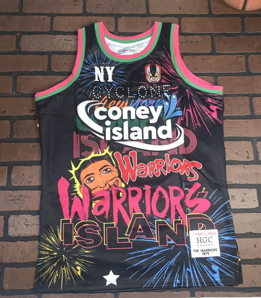 THE WARRIORS Coney Island Headgear Classics Basketball Jersey
