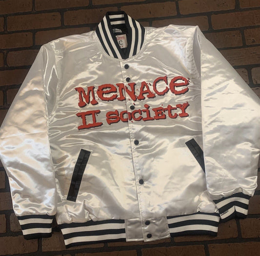 MENACE II SOCIETY Headgear Classics Streetwear White Jacket