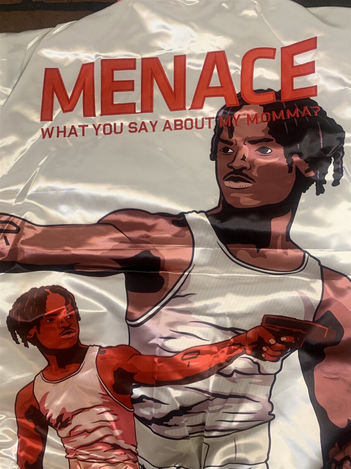 MENACE II SOCIETY Headgear Classics Streetwear White Jacket