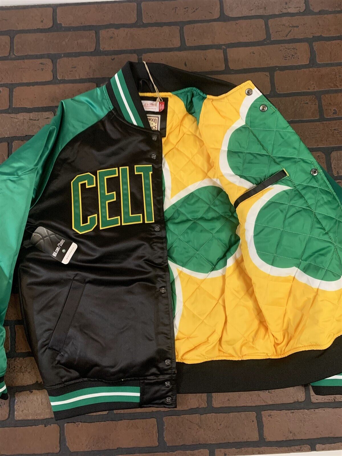 BOSTON CELTICS Mitchell & Ness Special Script Heavyweight Jacket L