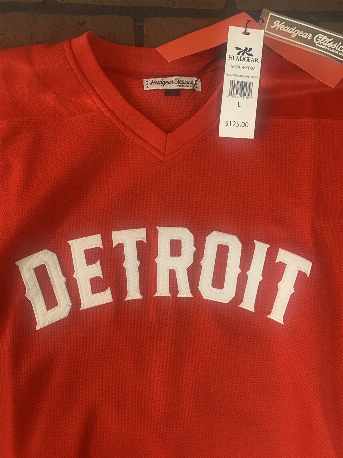 TUPAC Headgear Classics Hockey Red Jersey