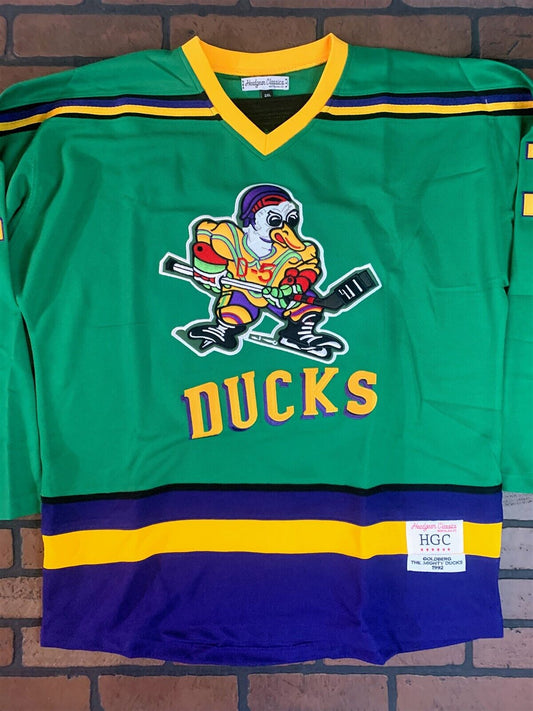MIGHTY DUCKS (Goldberg) Headgear Classics Hockey Green Jersey
