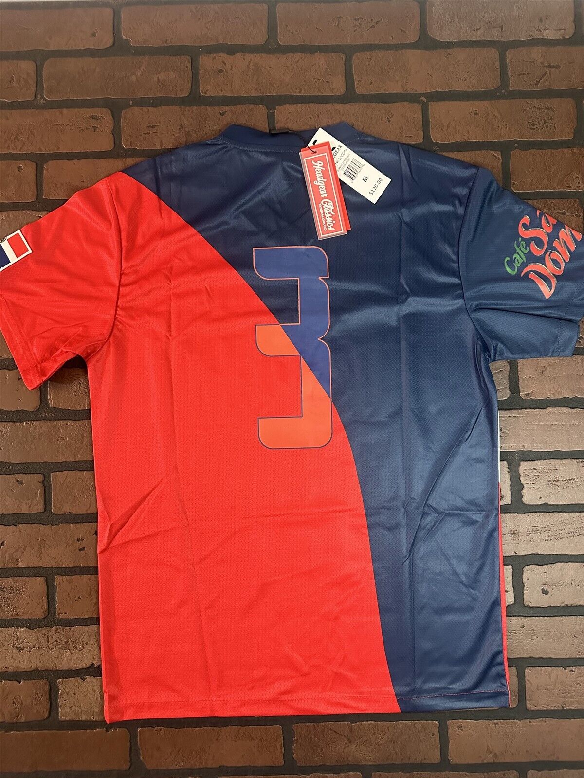 DOMINICAN REPUBLIC 1990 World Cup Team Headgear Classics Soccer Jersey