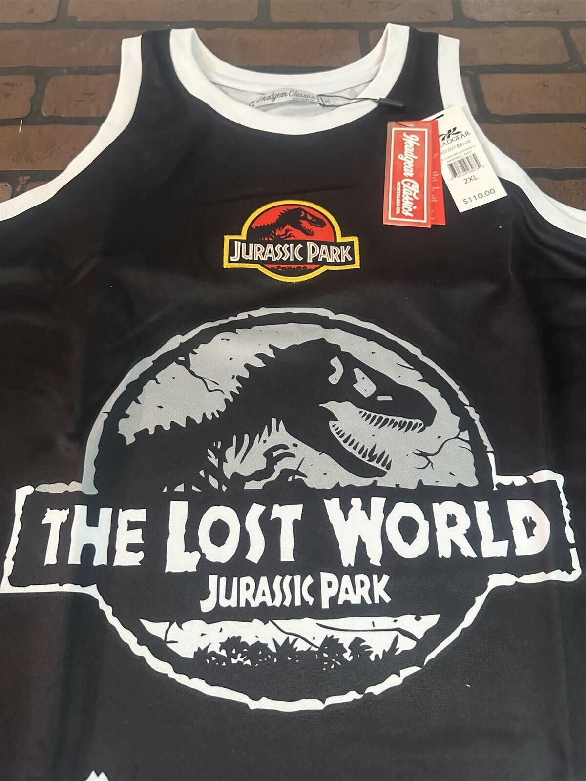 JURASSIC PARK Lost World Headgear Classics Basketball Jersey