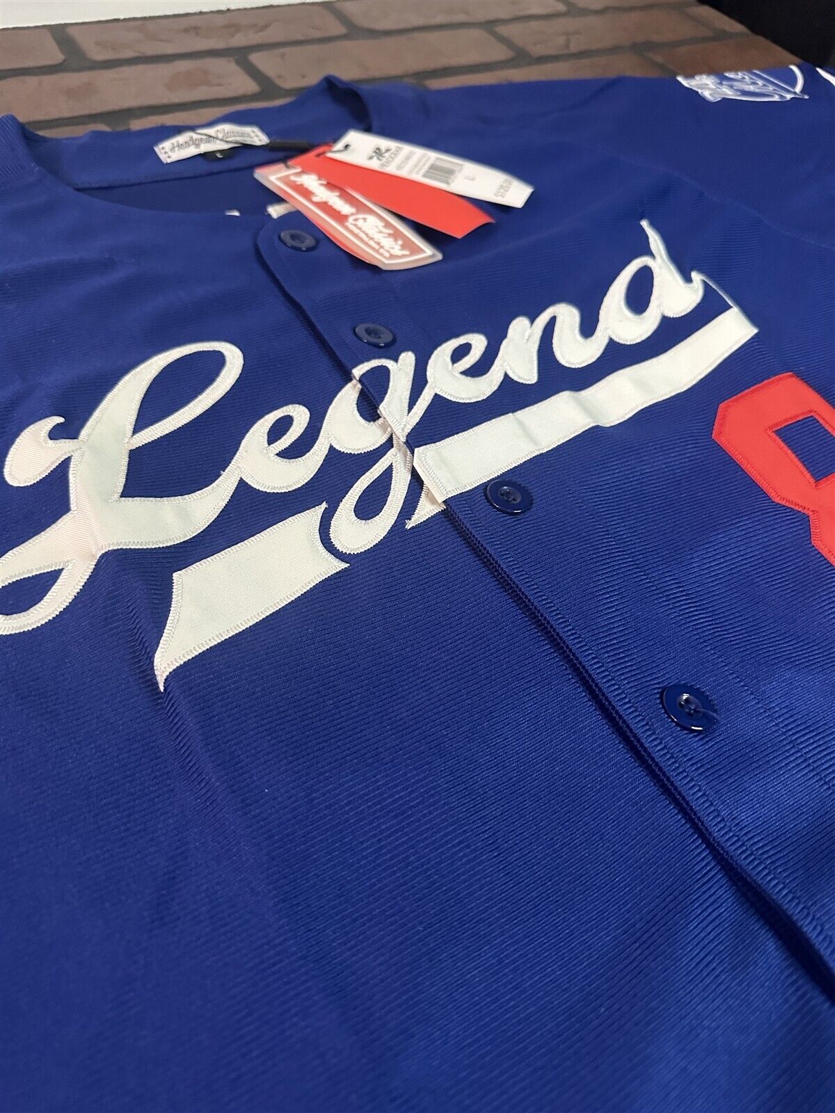 Kobe/24/8 Mamba Blue "Legends" Headgear Classics Baseball Jersey