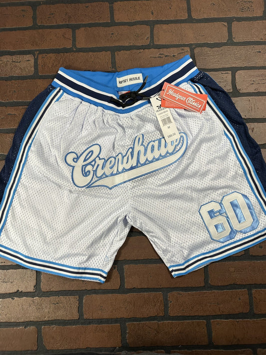 CRENSHAW #60 Headgear Classics White Basketball Shorts