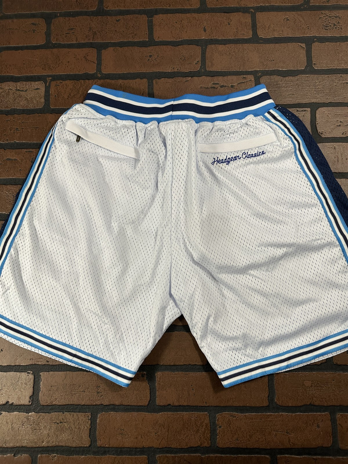 CRENSHAW #60 Headgear Classics White Basketball Shorts