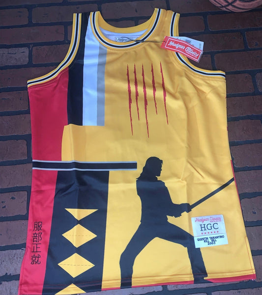 KILL BILL Yellow Headgear Classics Basketball Jersey