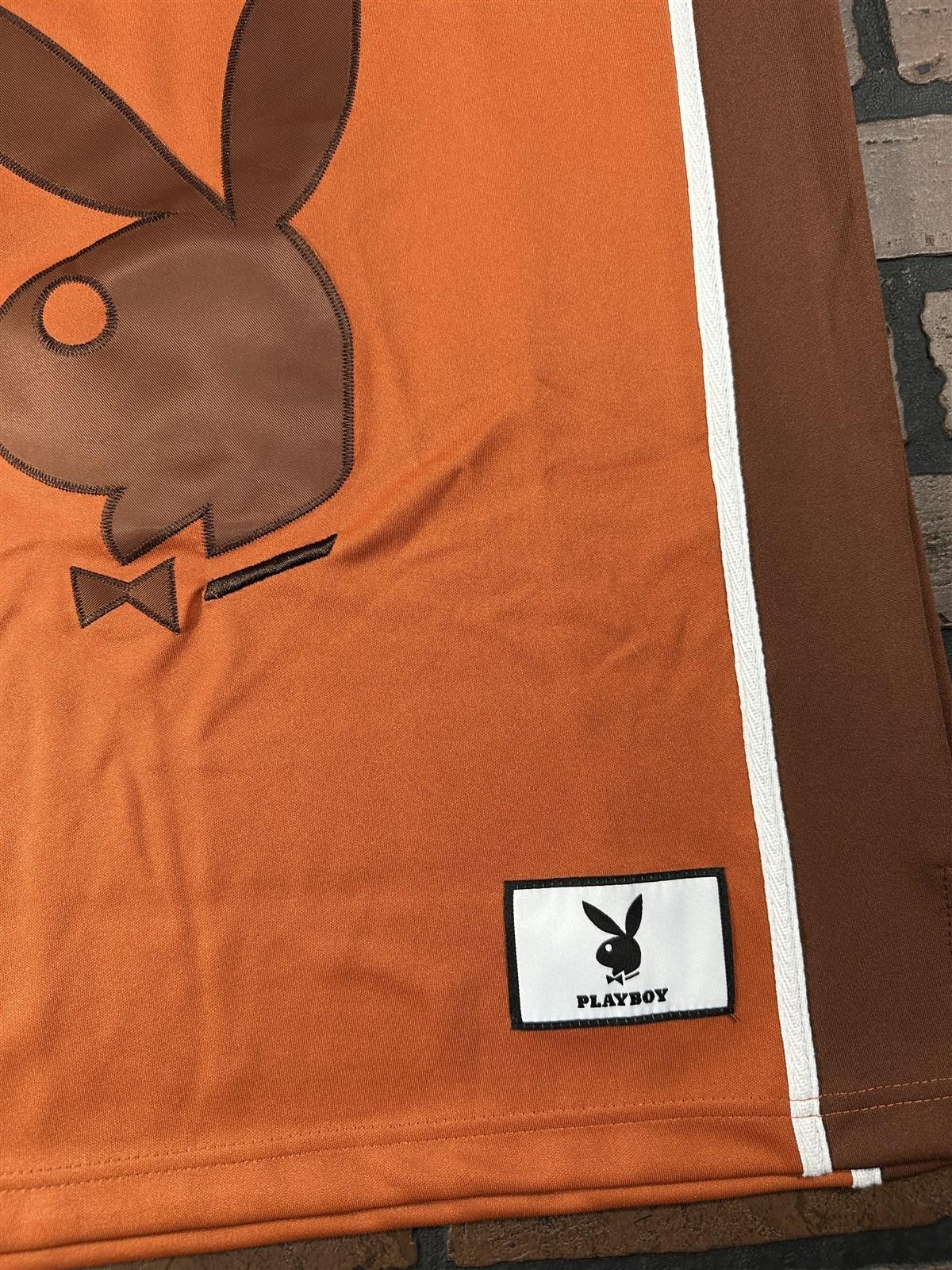 PLAYBOY BUNNY Orange Headgear Classics Basketball Jersey