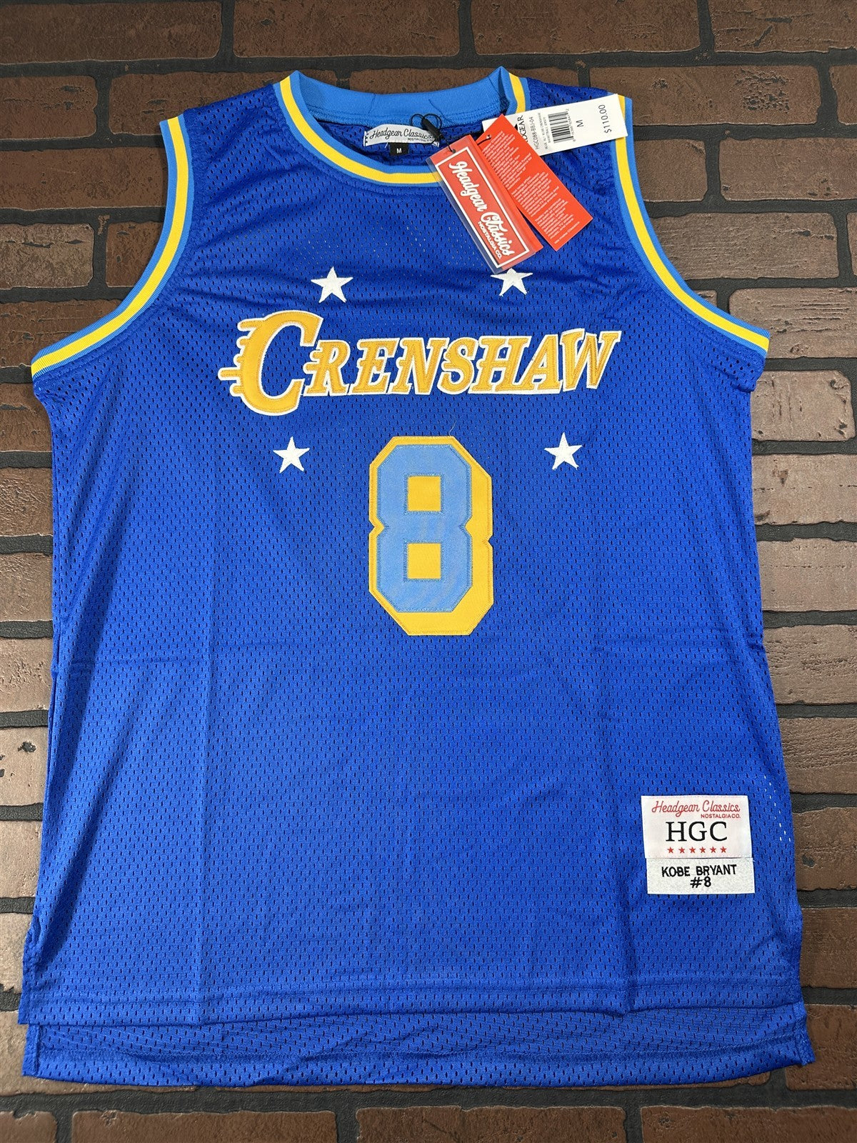 KOBE CRENSHAW Sky Blue Headgear Classics Basketball Jersey