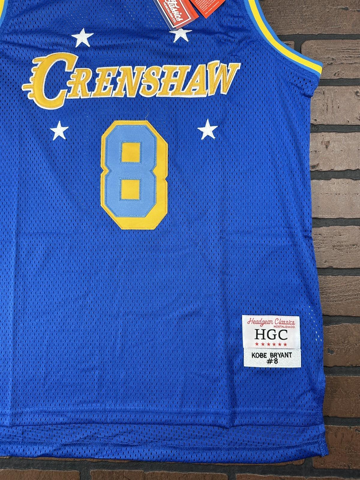 KOBE CRENSHAW Sky Blue Headgear Classics Basketball Jersey