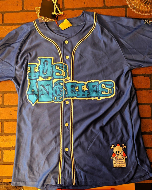 NIPSEY HUSSLE Brand X The Marathon Continues Blue Baseball Jersey