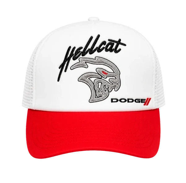 Dodge Demon White Trucker Hat
